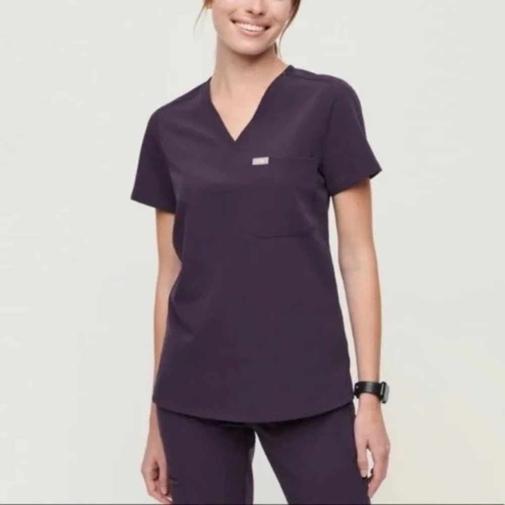 Figs Scrub Set - Purple Shadow (Size Small)